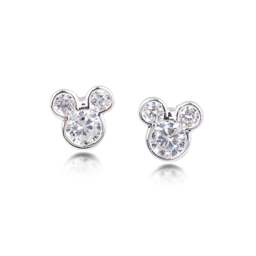 Disney Couture Kingdom Mickey Mouse Crystal Stud Earrings DY