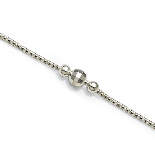 Sterling Silver 19cm Ball Bracelet