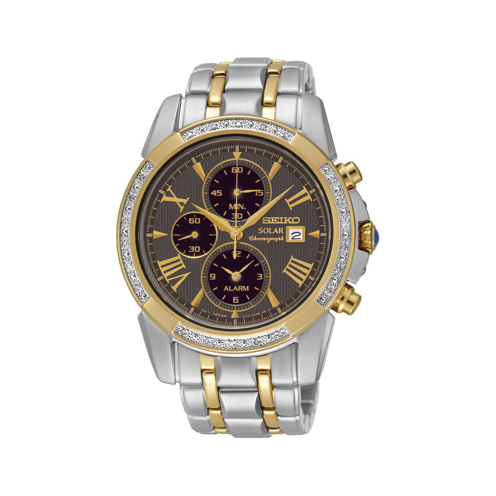 Seiko Le Grand Sport Solar Chronograph Diamond Watch SSC312P