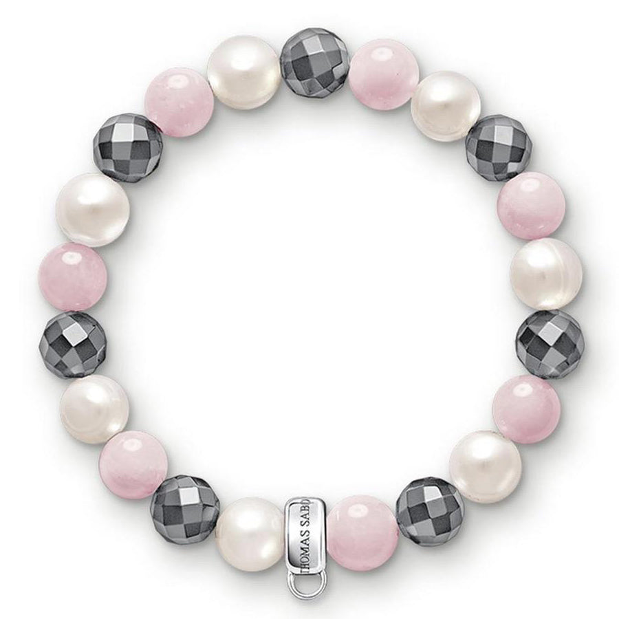 Thomas Sabo Charm 'Pink, White, Grey' Bracelet CX0188S