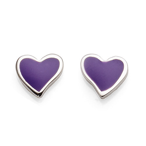 Sterling Silver Heart Studs