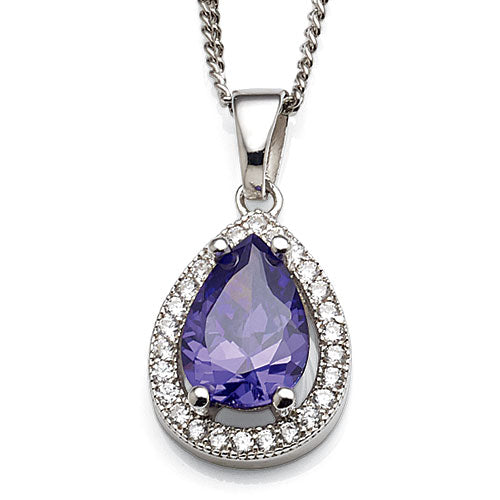 Sterling Silver Cubic Zirconia Pendant