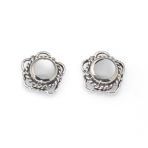 Sterling Silver Mother of Pearl Studs