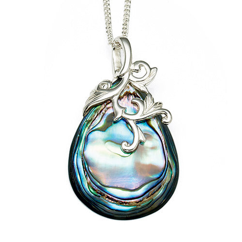 Sterling Silver Paua Shell Pendant