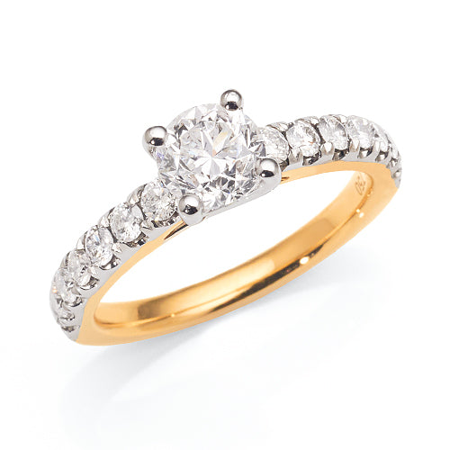 18ct Gold Engagement Ring With 1.5ct TW of Diamond