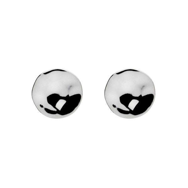 Najo 8mm Circle 'Double Beat' Studs E2418