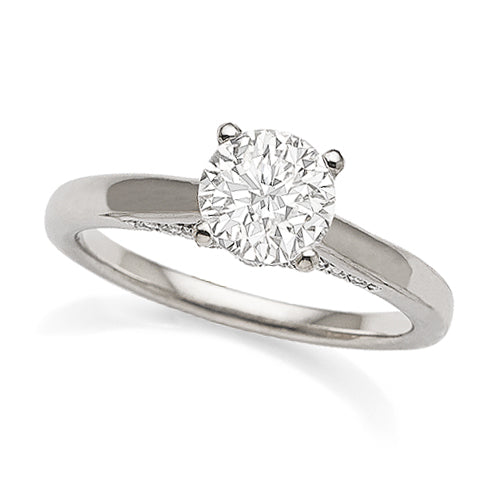 18ct White Gold Diamond Solitaire Engagement Ring