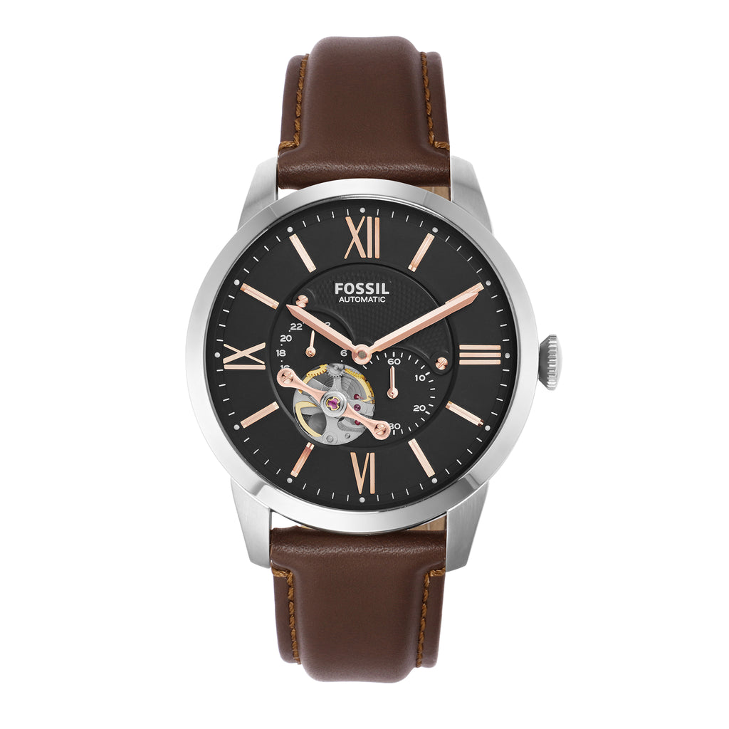Fossil Townsman Automatic Brown Leather Watch ME3061
