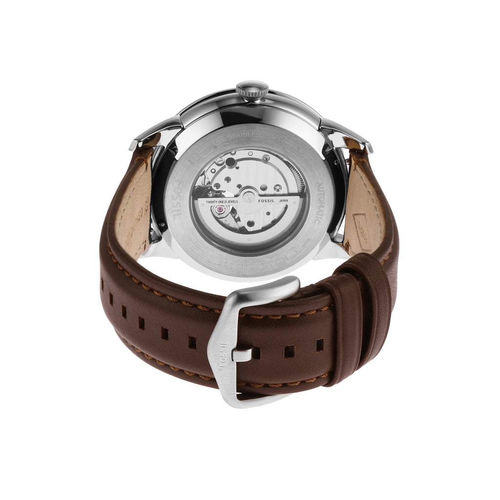 Fossil Townsman Automatic Brown Leather Watch ME3061