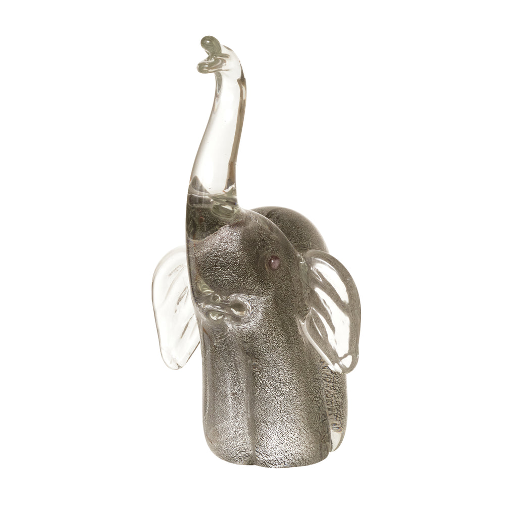 Coloured Glass Elephant Figurine