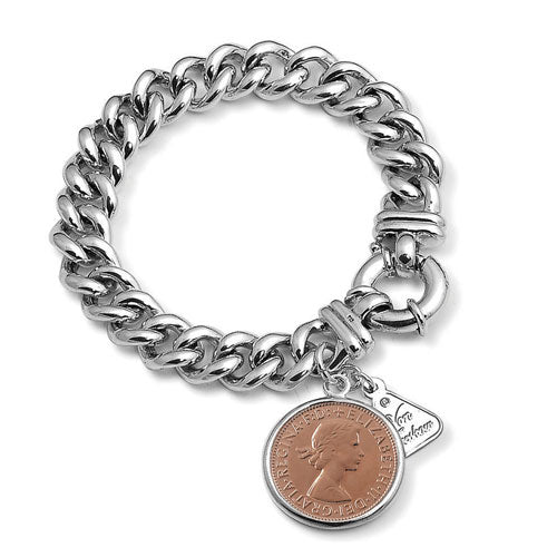 Von Treskow Medium Mama Coin Bracelet VTB337HP