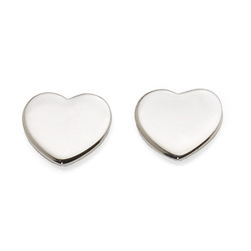 Sterling Silver Heart Studs