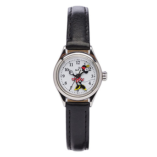 Minnie Mouse Black Leather Watch TA56702