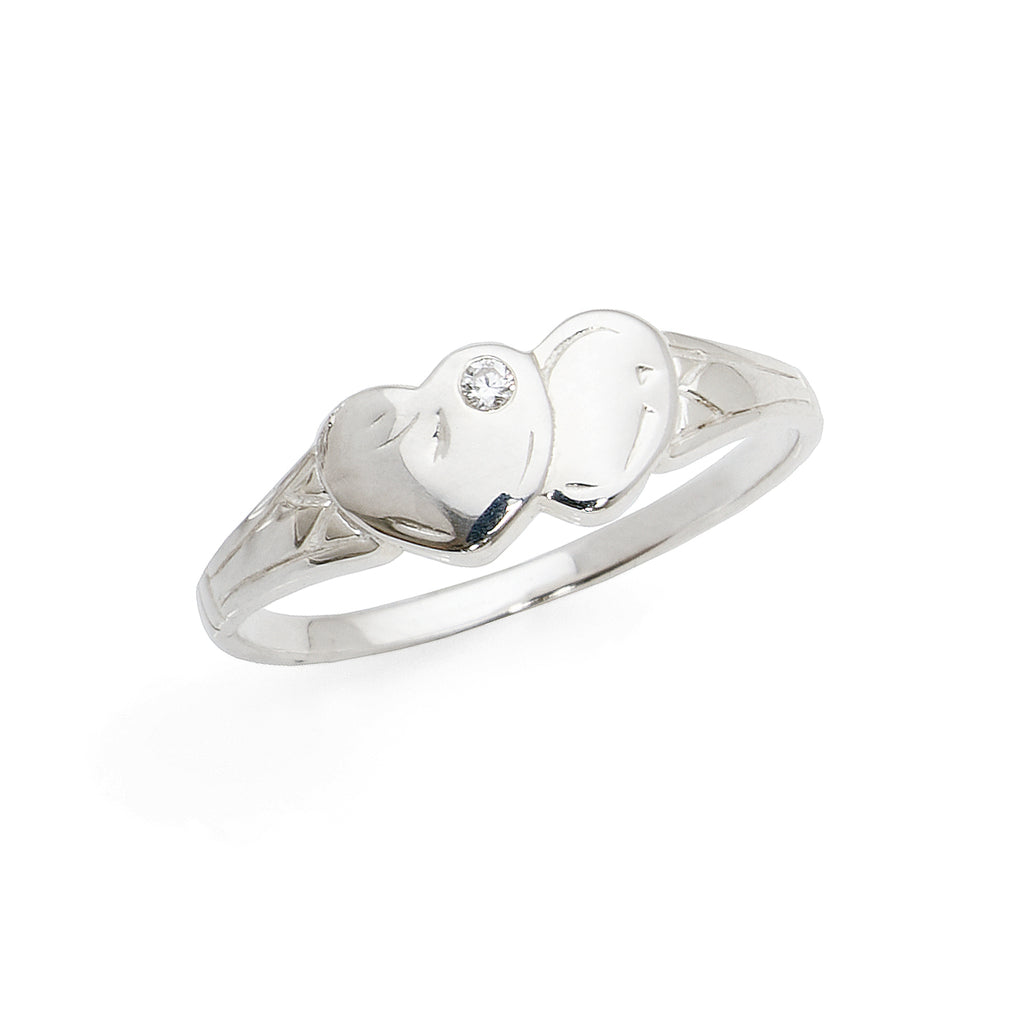 Sterling Silver Cubic Zirconia Signet Ring