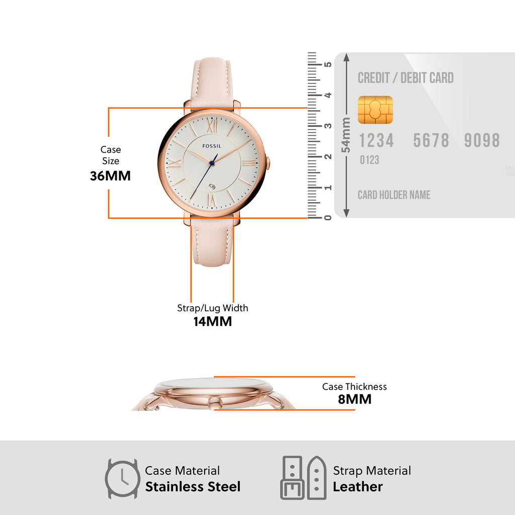 Fossil 'Jacqueline' Blush Watch ES3988