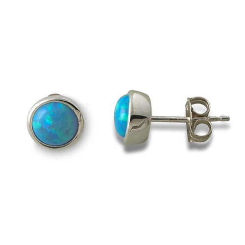 Von Treskow Sterling Silver Opal Studs VTOE04B