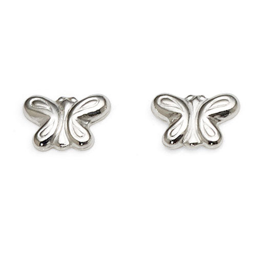 Sterling Silver Butterfly Studs