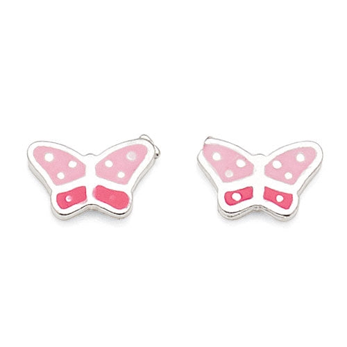 Sterling Silver Butterfly Studs