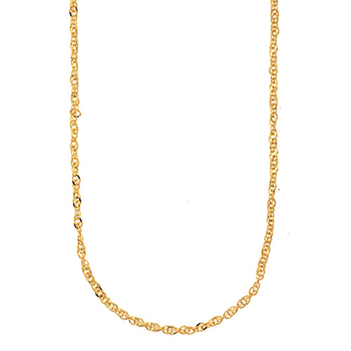 9ct Yellow Gold Singapore Link Chain
