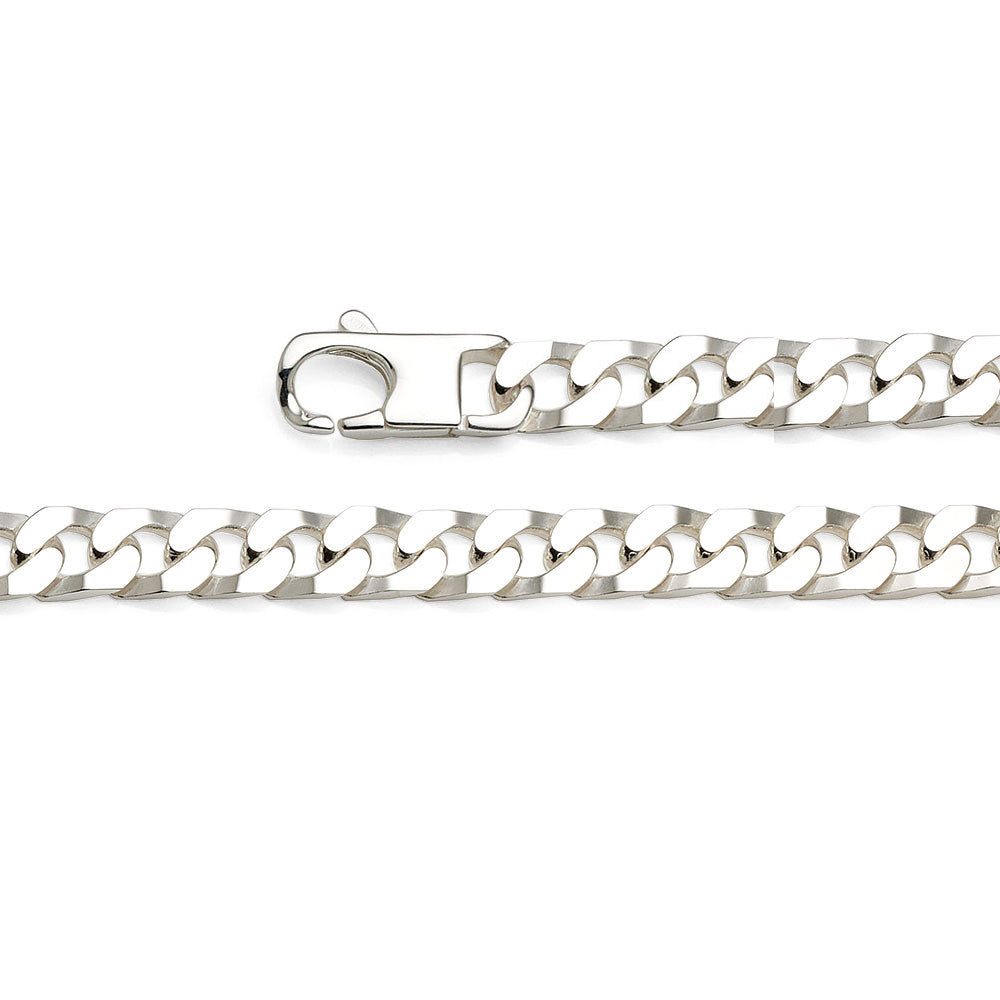 Sterling Silver 21.5cm Curb Link Bracelet