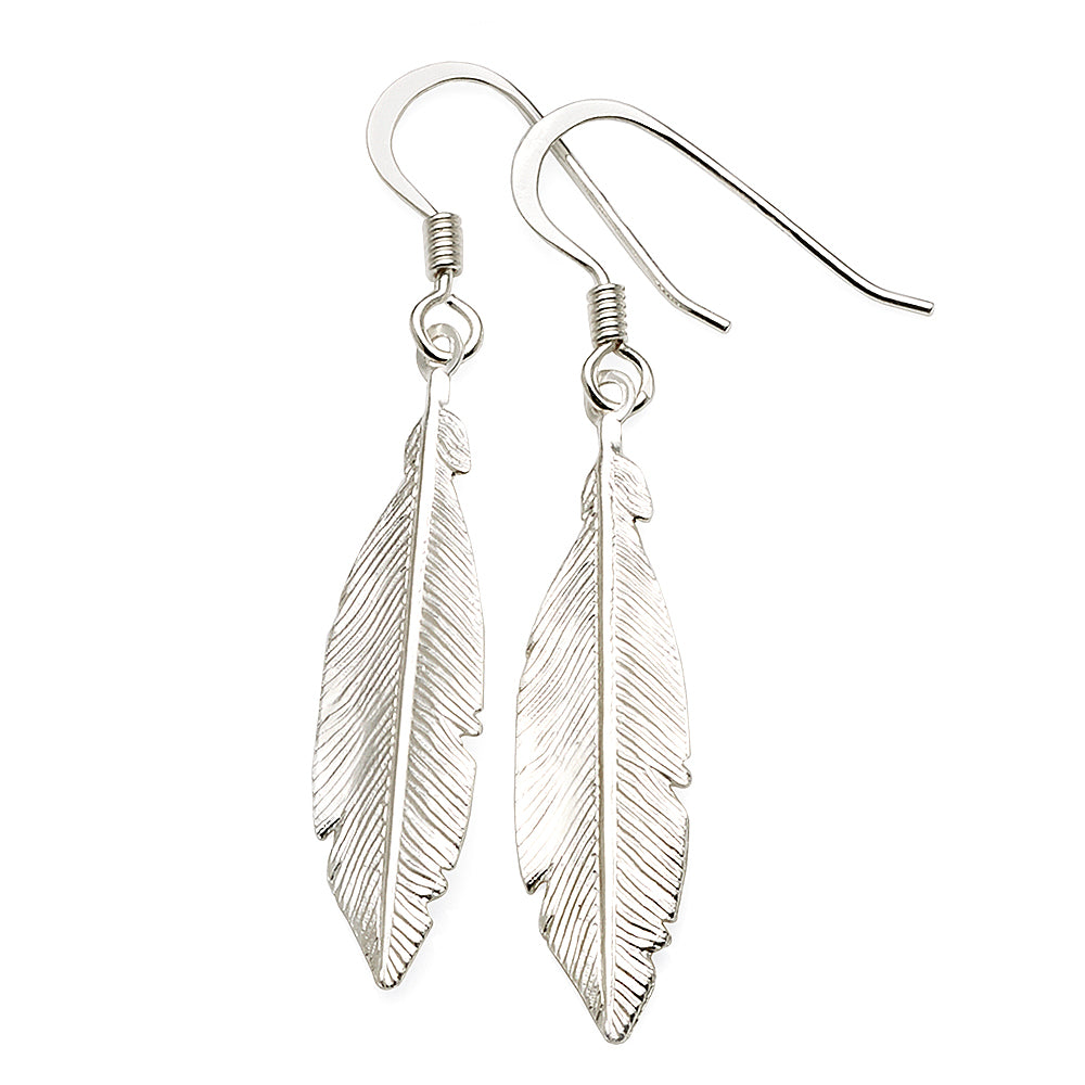 Sterling Silver Feather Hooks