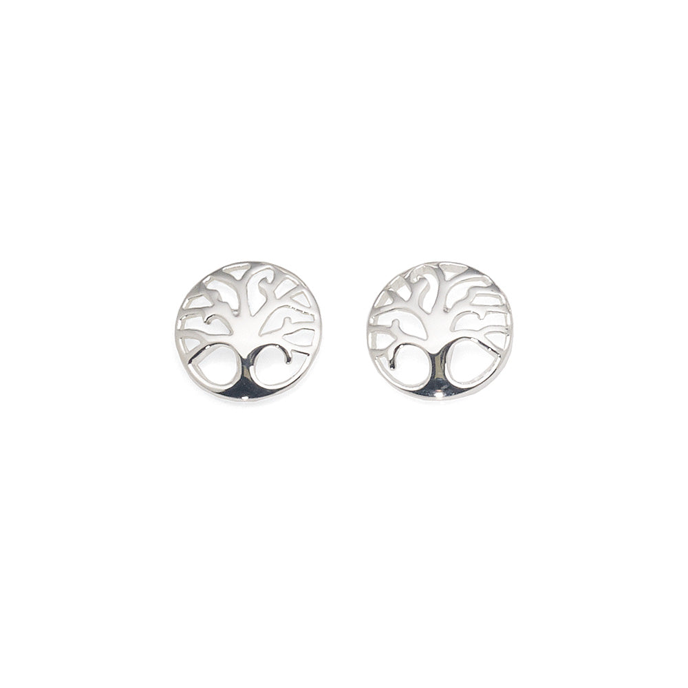 Sterling Silver Tree of Life Studs
