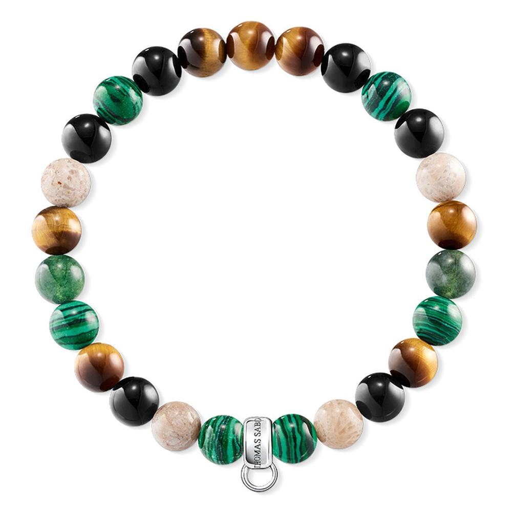 Thomas Sabo Charm Bracelet 'Brown, Green, White' CX0217