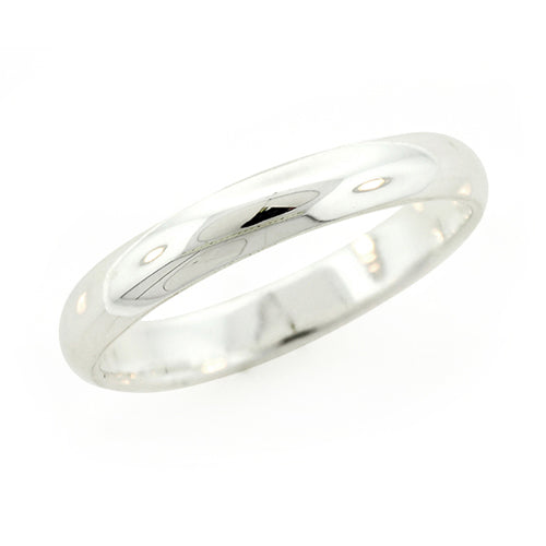 Sterling Silver 3mm Plain Band