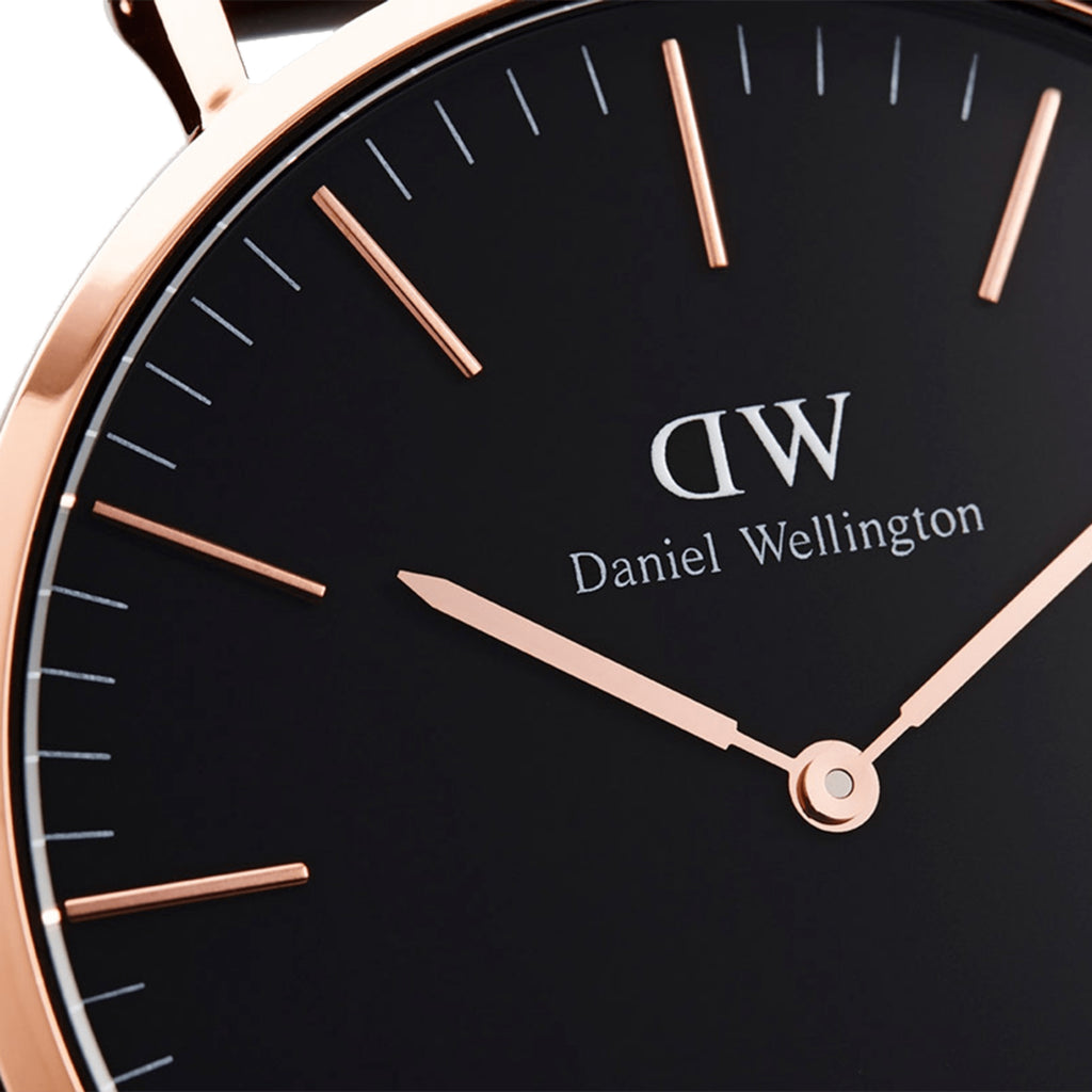 Daniel Wellington Classic St Mawes Rose Gold Black Dial DW00