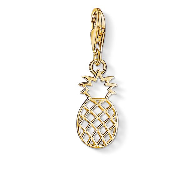 Thomas Sabo Gold Tone Sterling Silver Pineapple Charm CC1439