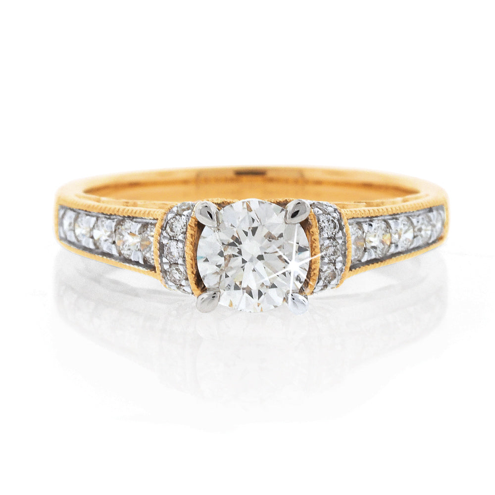 18ct Gold Diamond Engagement Ring TDW 1CT