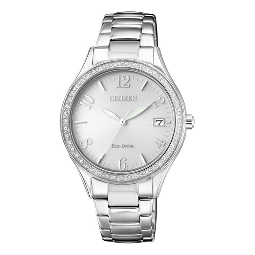 Citizen Eco-Drive Silver Swarovski Watch EO1180-82