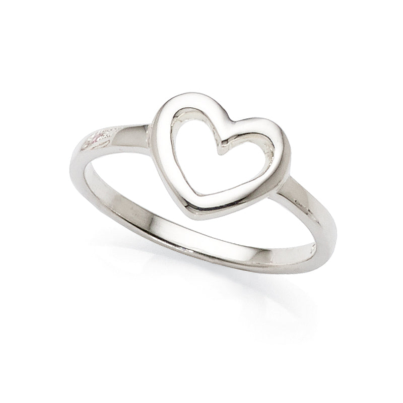 Sterling Silver Children's Heart Ring