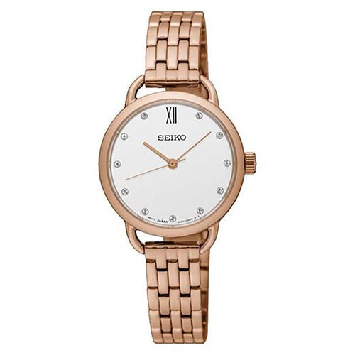 Seiko Rose-tone Dress Watch SUR698P