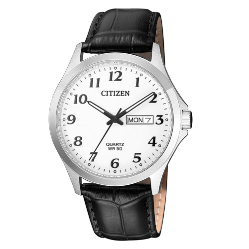 Citizen Black Leather Strap Watch BF5000-01A