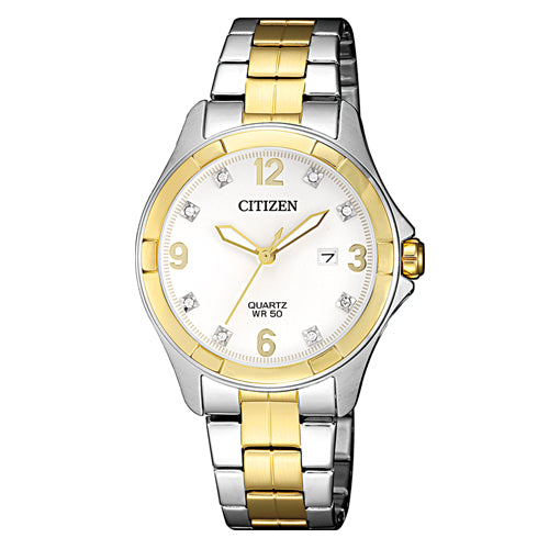 Citizen 2-Tone Crystal Set Watch EU6084-57A