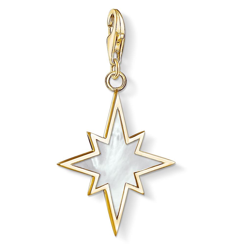 Thomas Sabo Gold Tone Mother Of Pearl Star Charm CC1539