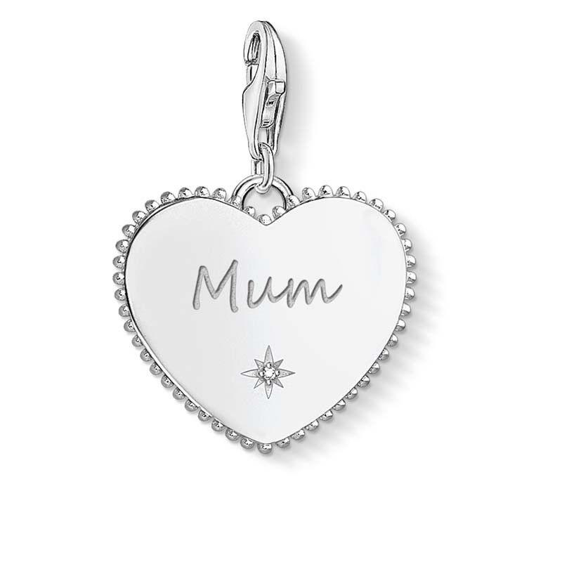 Thomas Sabo 'Heart Mum Silver' Charm Pendant CC1686