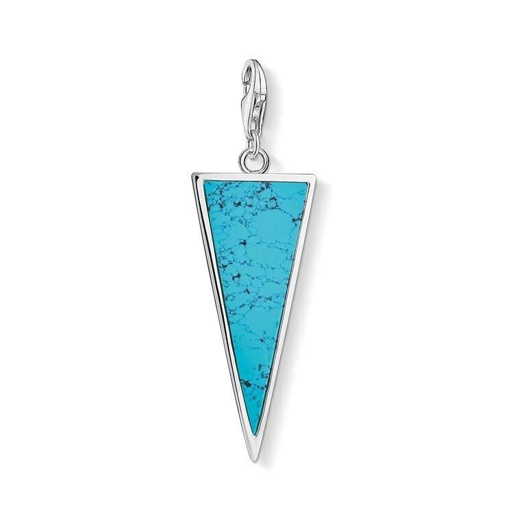 Thomas Sabo 'Triangle Turquoise' Sterling Silver Charm Penda
