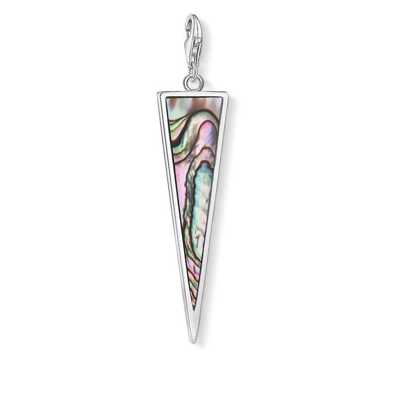 Thomas Sabo 'Triangle Mother-Of Pearl Turquoise' Charm  Pend