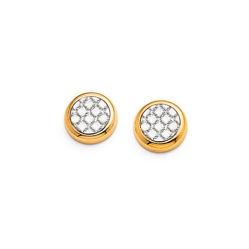 9ct Yellow Gold Bonded 7mm Studs