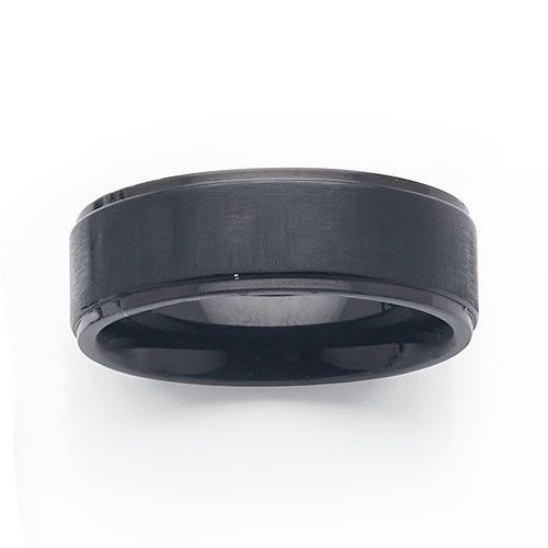 Stainless Steel Black Ring