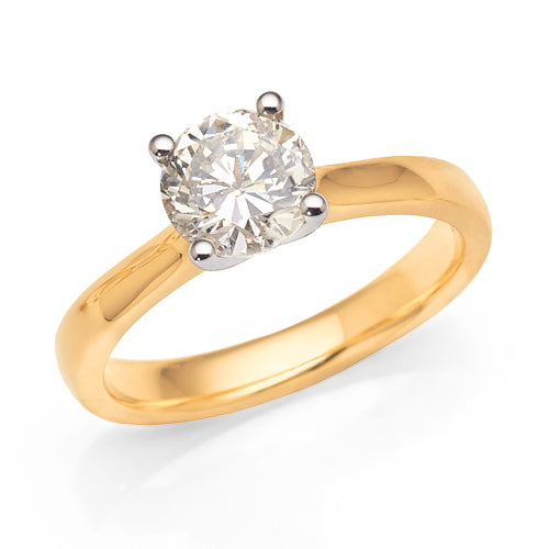 1.25ct Solitaire Engagement Ring in 18ct Gold