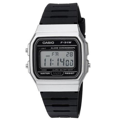 Casio 'Vintage Alarm' Chronograph Watch F91WM-7A