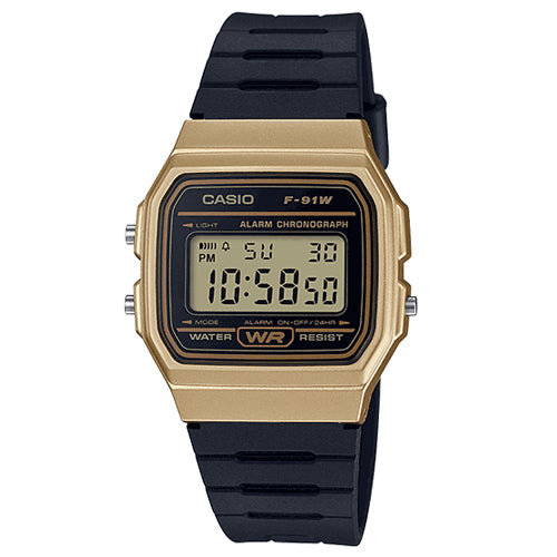 Casio 'Vintage Alarm' Chronograph Watch F91WM-9A