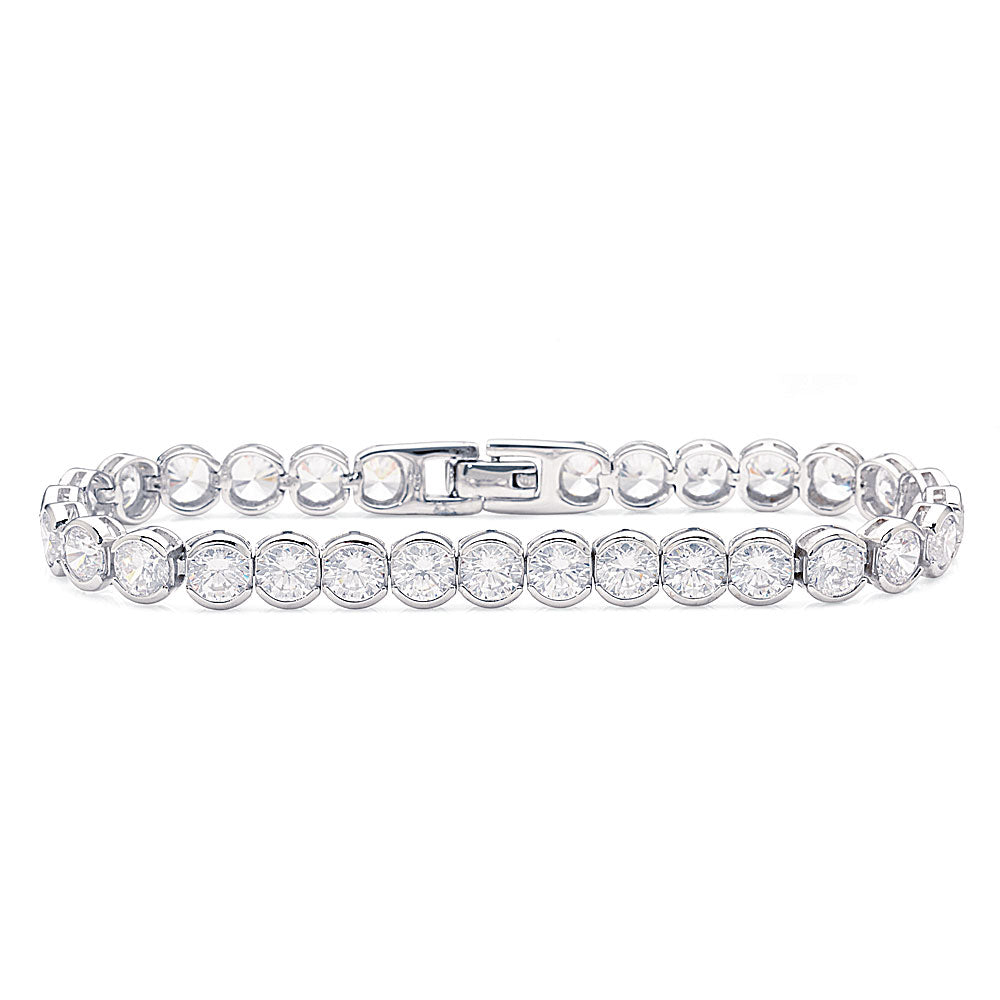 Sterling Silver Cubic Zirconia Tennis Bracelet