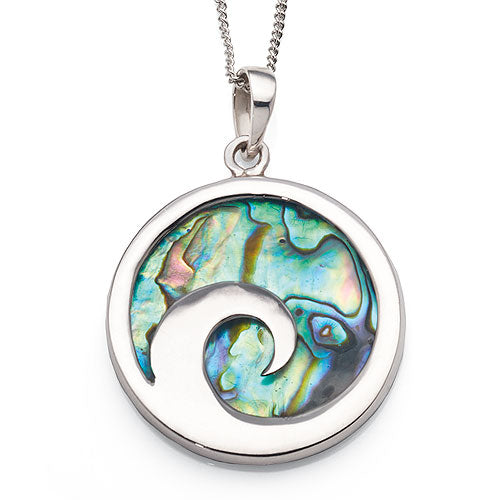 Sterling Silver Paua Shell Pendant