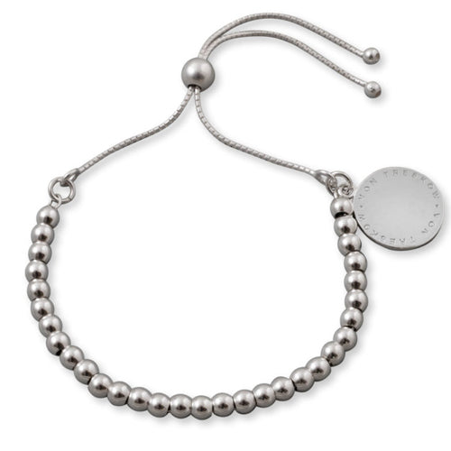 Von Treskow Adjustable Ball Bracelet with Hanging Disc SWB37