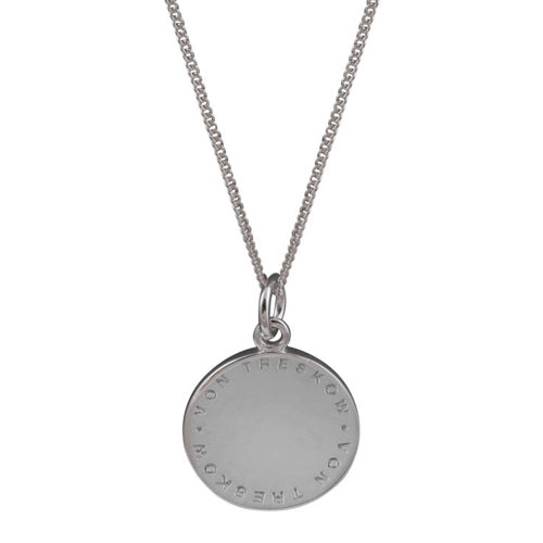 Von Treskow Sterling Silver Disc Necklace SWN20C