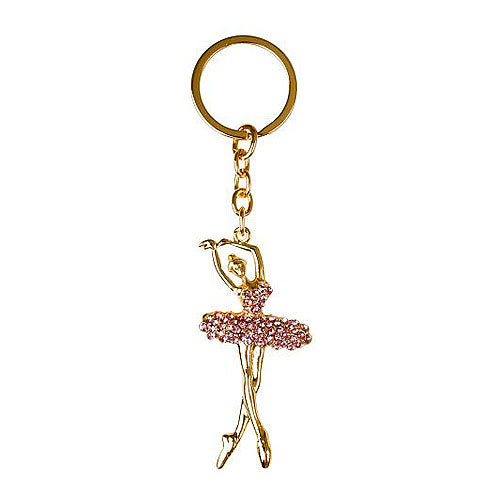 Gold Plated Ballerina Key Chain